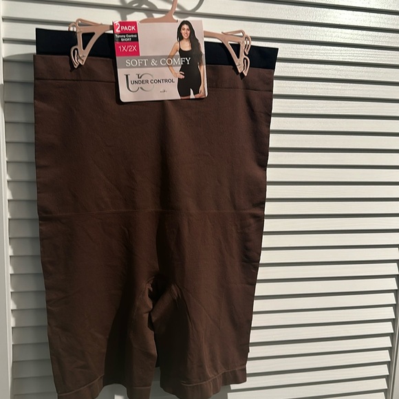 Soft & Comfy Tummy Control Short (2) pack. Tummy Control,Thigh Smoothing - 1X/2X - Picture 1 of 5